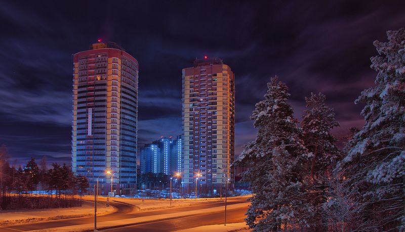 ...ночной город (Сургут) фото превью