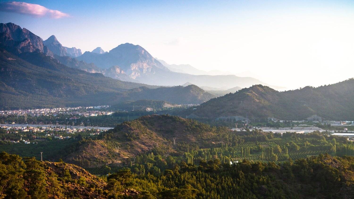 Турция, Кемер, горы, пейзаж, рассвет, красота, природа, Иван Губанов