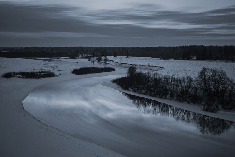 Лёд, Река  фото превью