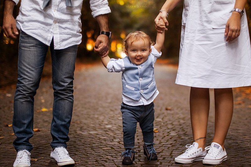 Papà, mamma e piccolo Davide фото превью