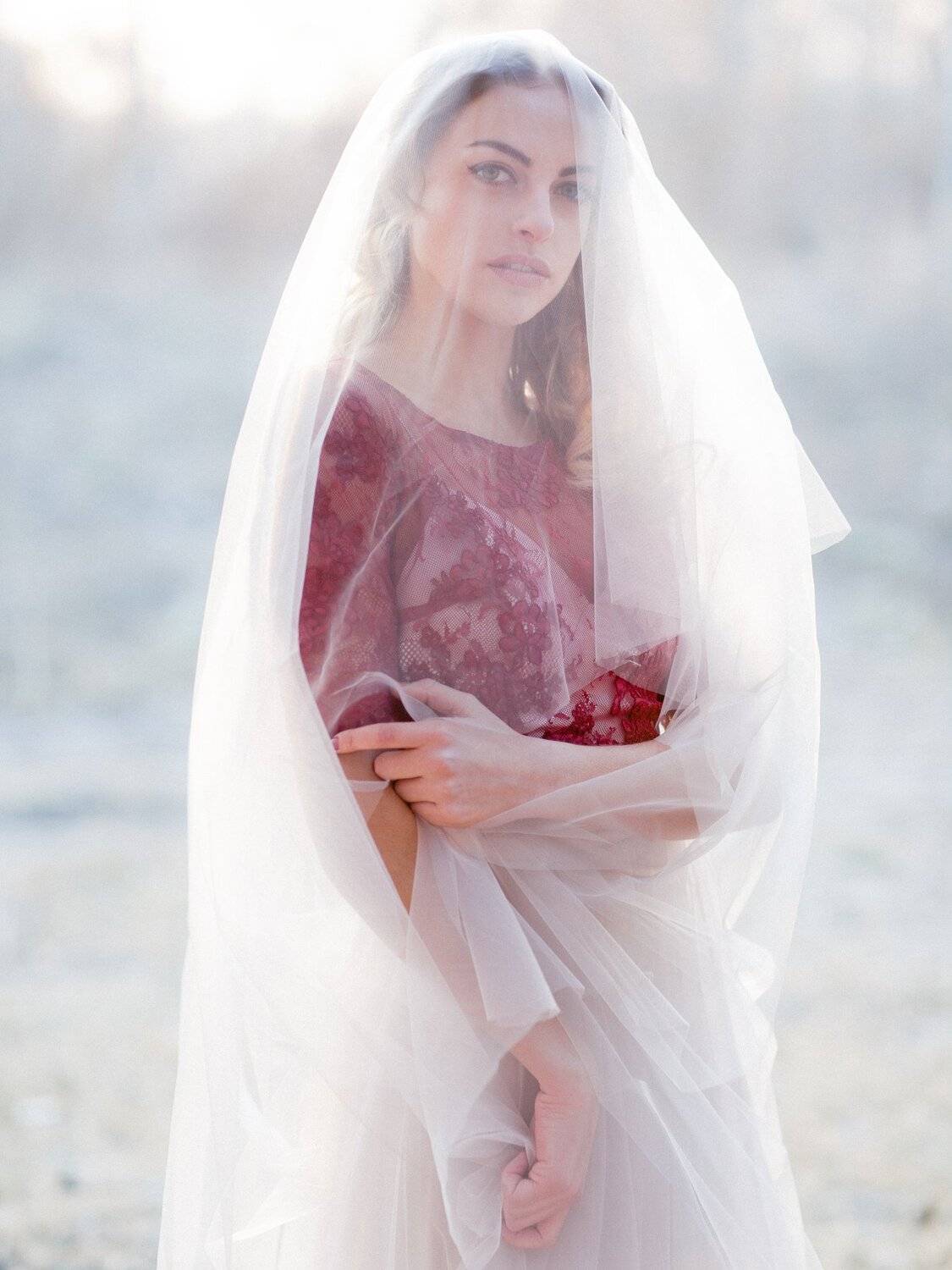 Bride wedding sunset portrait dress marsala, Juli O&rsquo;sher