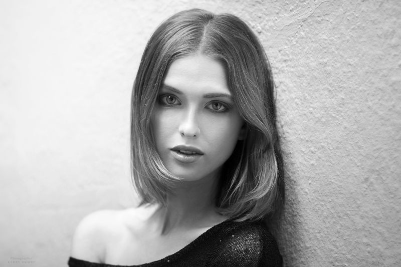 portrait, beauty, girl, model, woman, female,style,bw,black and white Jane фото превью