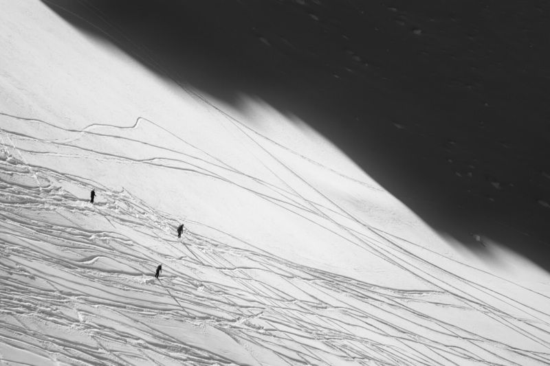 фрирайд, краснаяполяна, черно-белое, свет, тень Воины света фото превью