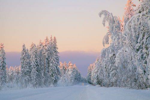 Snowy road