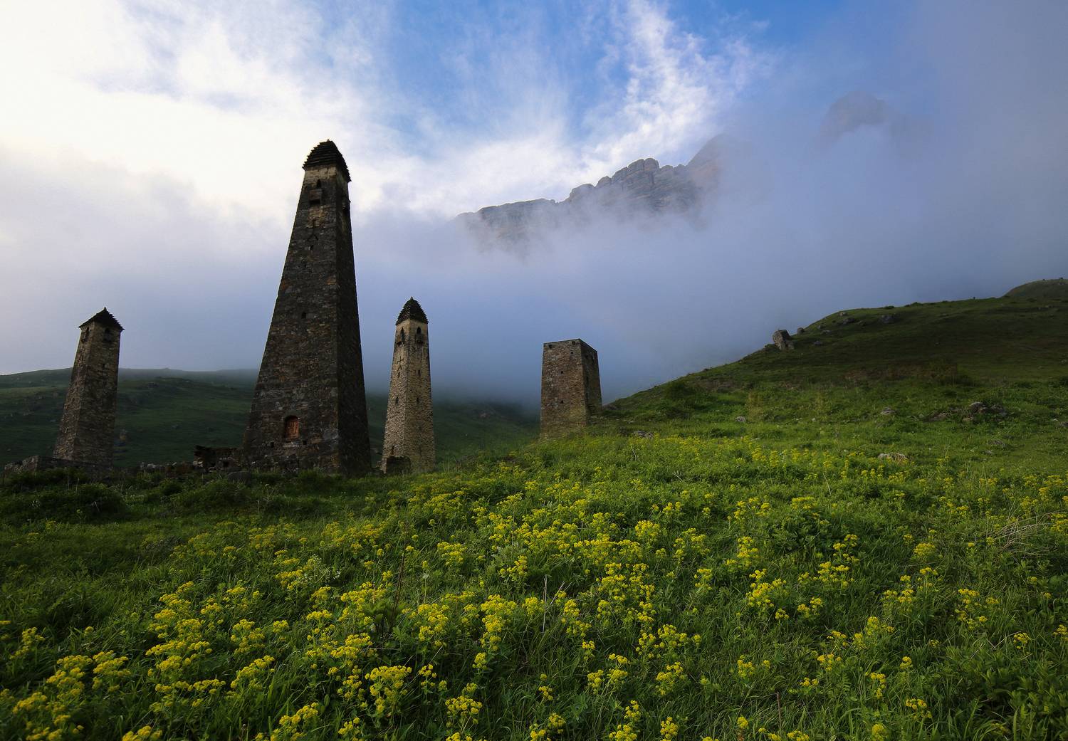 Ингушетия, башни, Кавказ, Галина Хвостенко