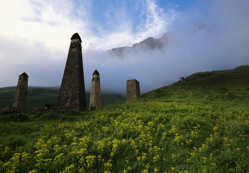 Ингушетия, башни, Кавказ Ингушские башни фото превью
