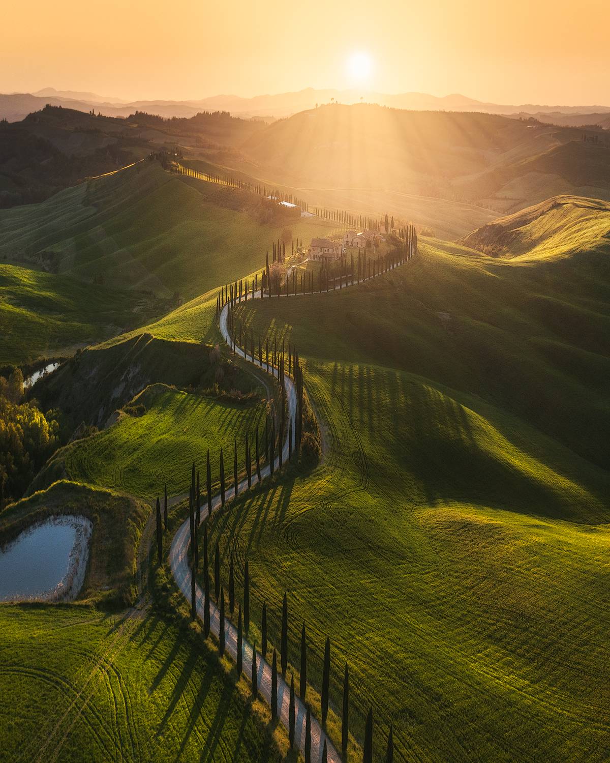 #tuscany #sunset #nature #dji #landscape, Francesco Porzioli