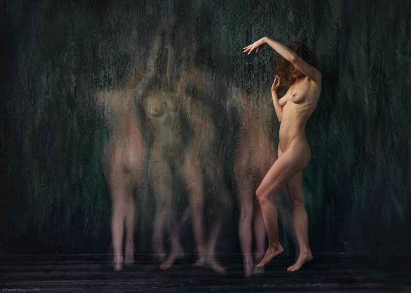 девушка,балерина,обнажённая,красота,гармония,линии,форма,естественность,настроение,движение,танец Пируэт фото превью