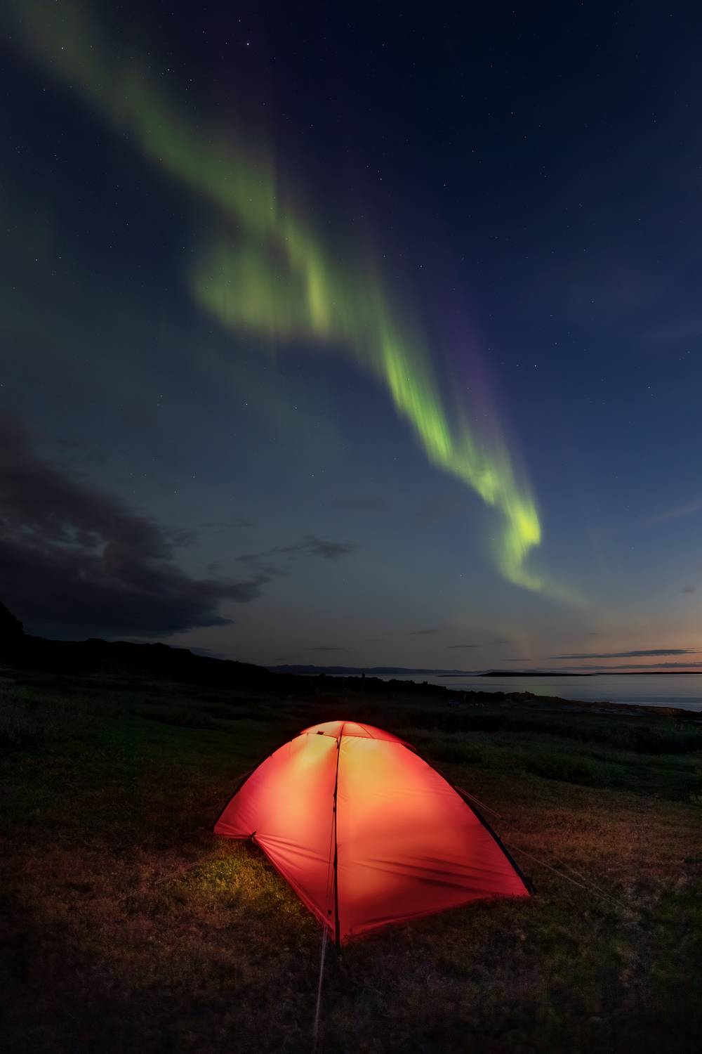 сияние, северное сияние, Рыбачий, Константин Маланин