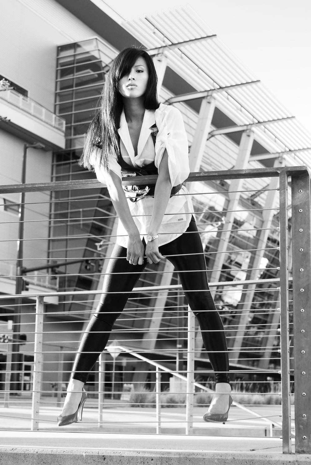 monochrom, leggings, model, pose, Fast Photography