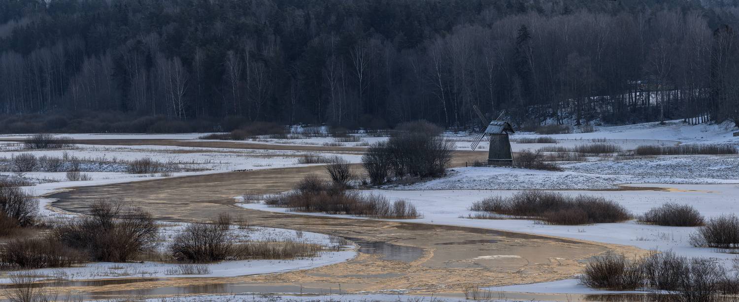 михайловское, сороть, пушкинские горы, савкина горка, январь, Зверев Олег
