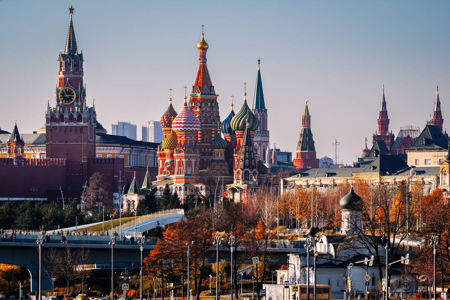 москва, кремль, красная площадь, зарядье, осень, солнечный день, moscow, kremlin, red square, zaryadie, autumn, sunny day, Kornilov Dmitry