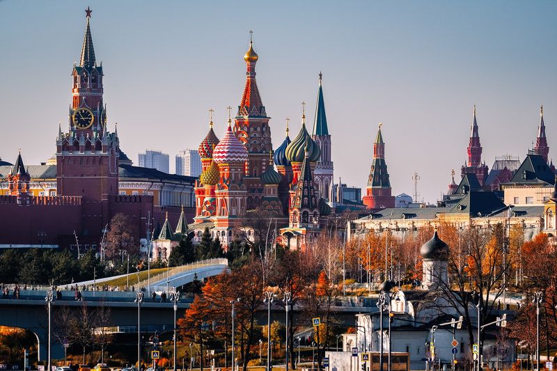 москва, кремль, красная площадь, зарядье, осень, солнечный день, moscow, kremlin, red square, zaryadie, autumn, sunny day Sunny Autumn фото превью