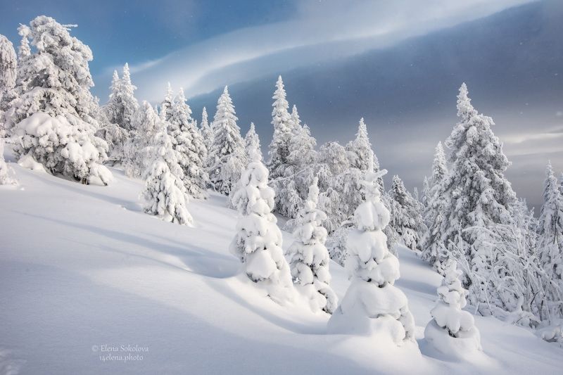 уреньга, хребет, горы, зима, челябинская область, снег, лес Уреньга фото превью