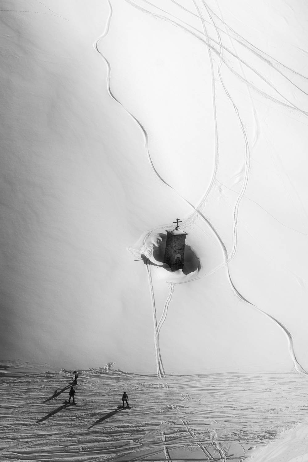 фрирайд, краснаяполяна, черно-белое, свет, тень, Olga Sharikova