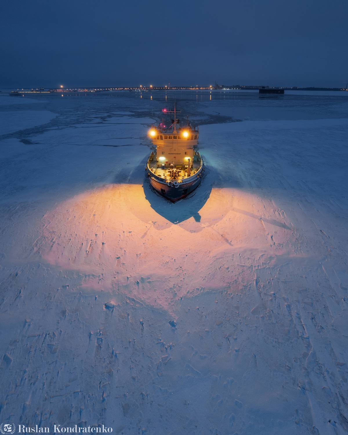 ледокол, аэрофото, аэрофотография, капитан косолапов, кронштадт, санкт-петербург, Кондратенко Руслан