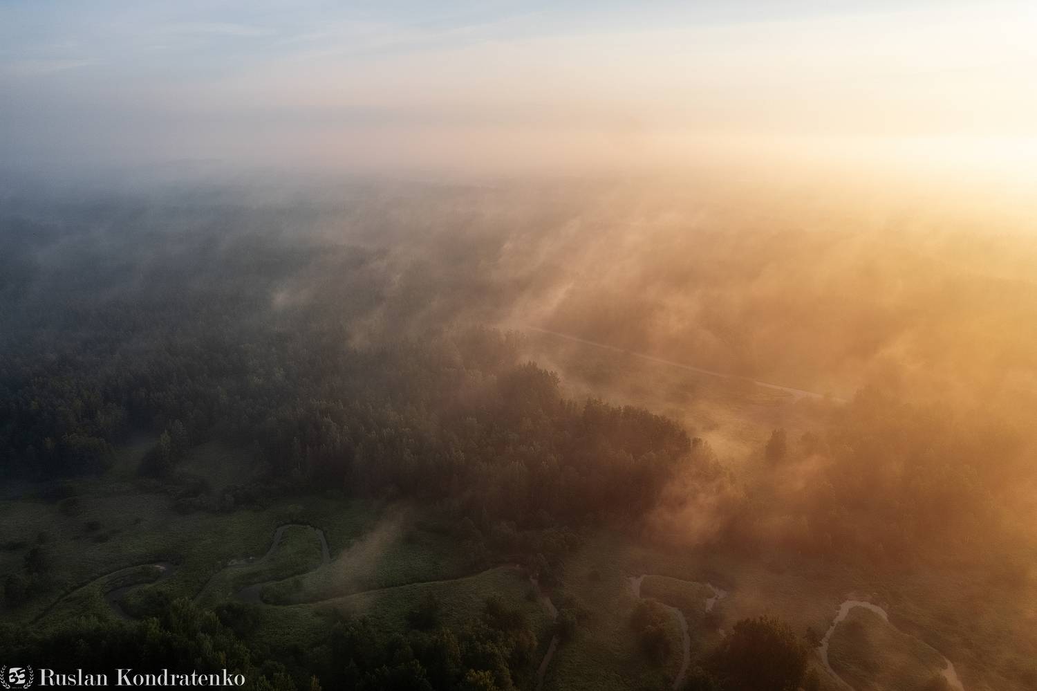аэрофото, туман, сарья, Кондратенко Руслан