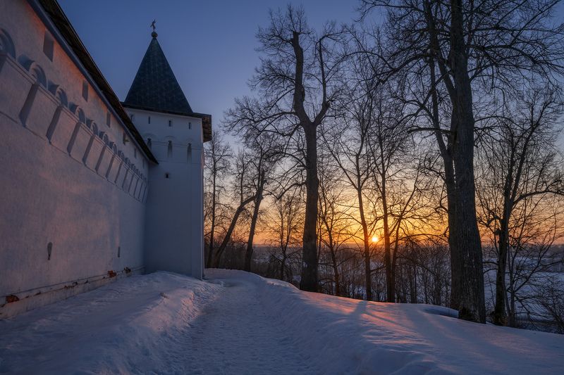 саввино-сторожевский монастырь, звенигород, восход, утро Утро в Звенигороде фото превью
