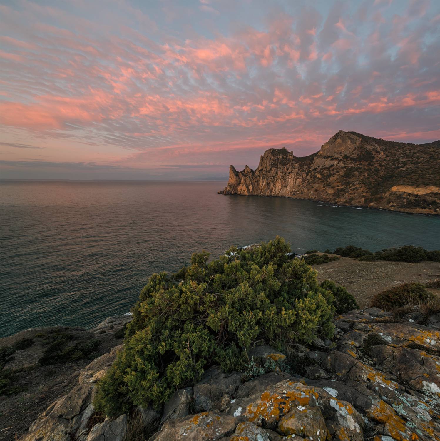 россия, крым, новый свет, чикен-кая, рассвет, февраль, Мысливцев Николай