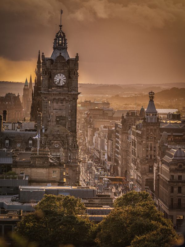 Edinburgh sunset фото превью