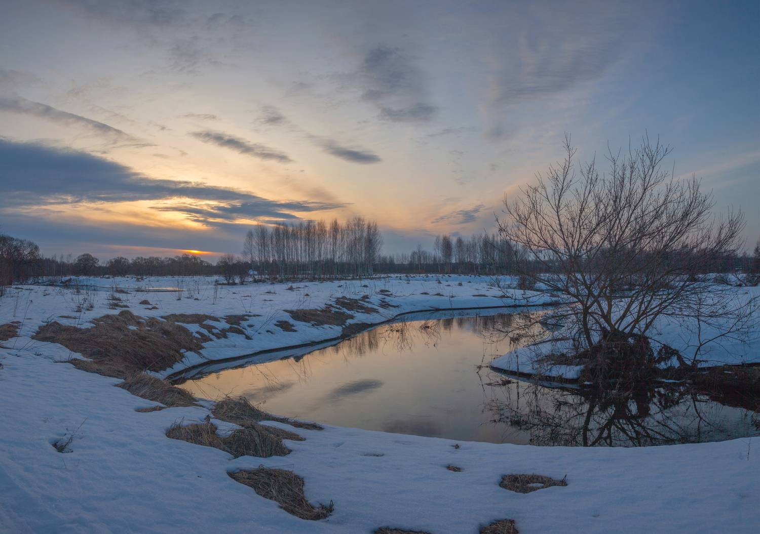 весна , рассвет, река, Свистков Александр