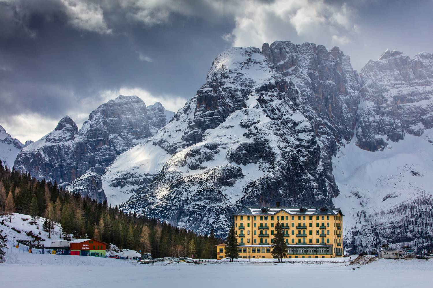 alps, mountains, italy, winter, see, snow,  Gregor