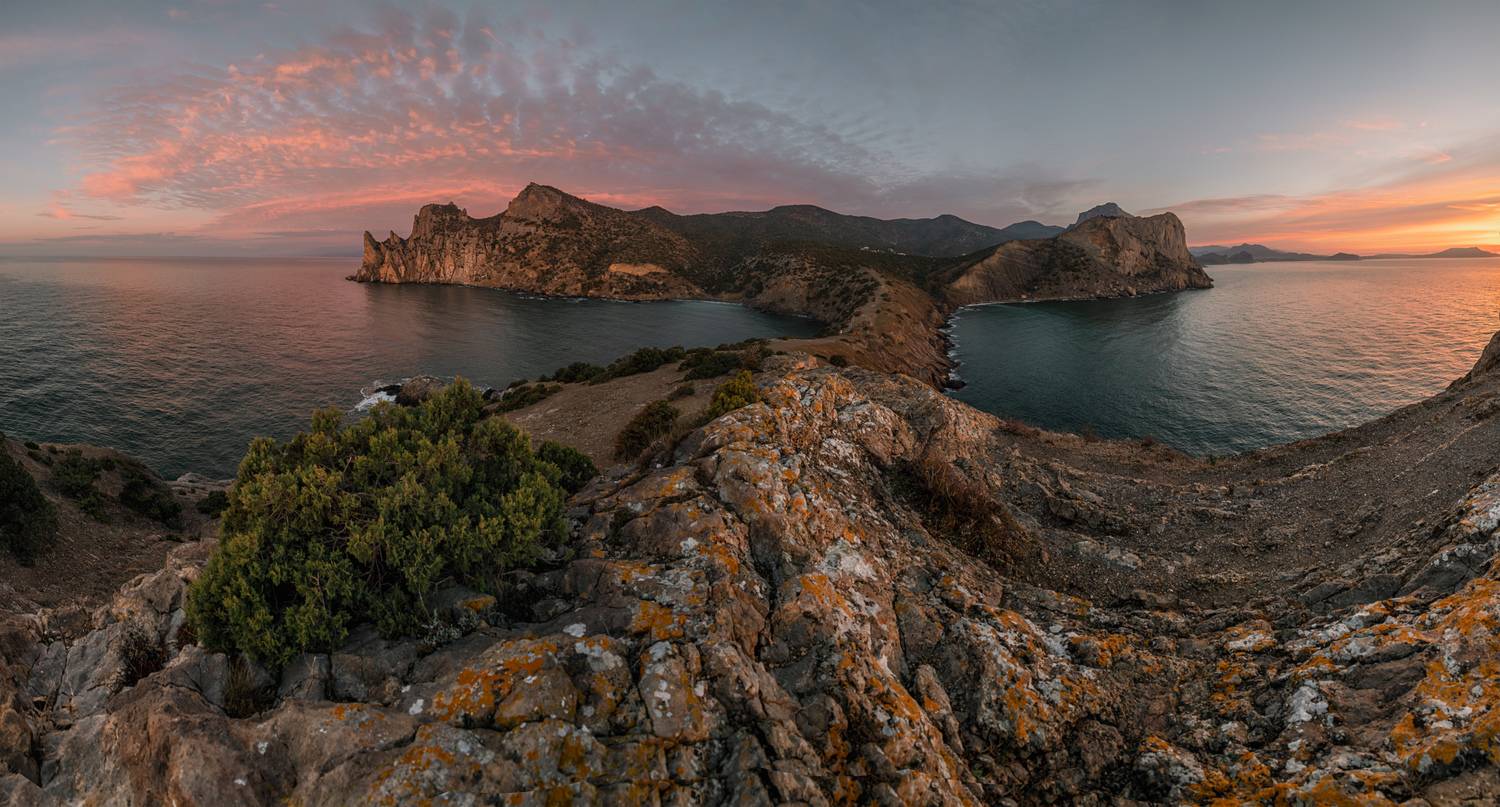 россия, крым, новый свет, рассвет, февраль, Мысливцев Николай