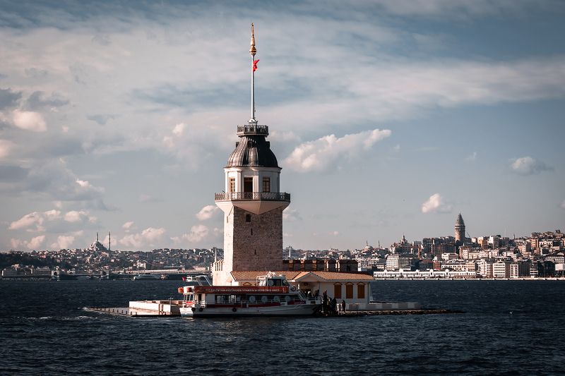 турция, стамбул, девичья башня, turkey, istanbul, maiden\\\'s tower Maiden\'s Tower (Kiz Kulesi) фото превью