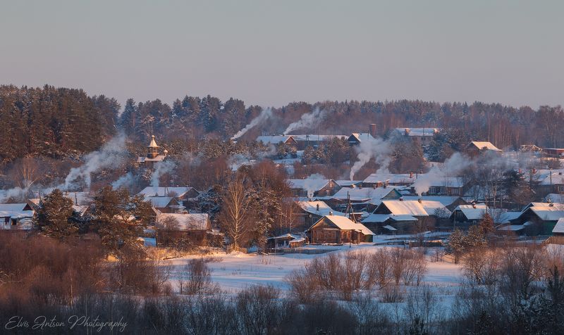 зима, пейзаж, кологрив Морозное утро фото превью