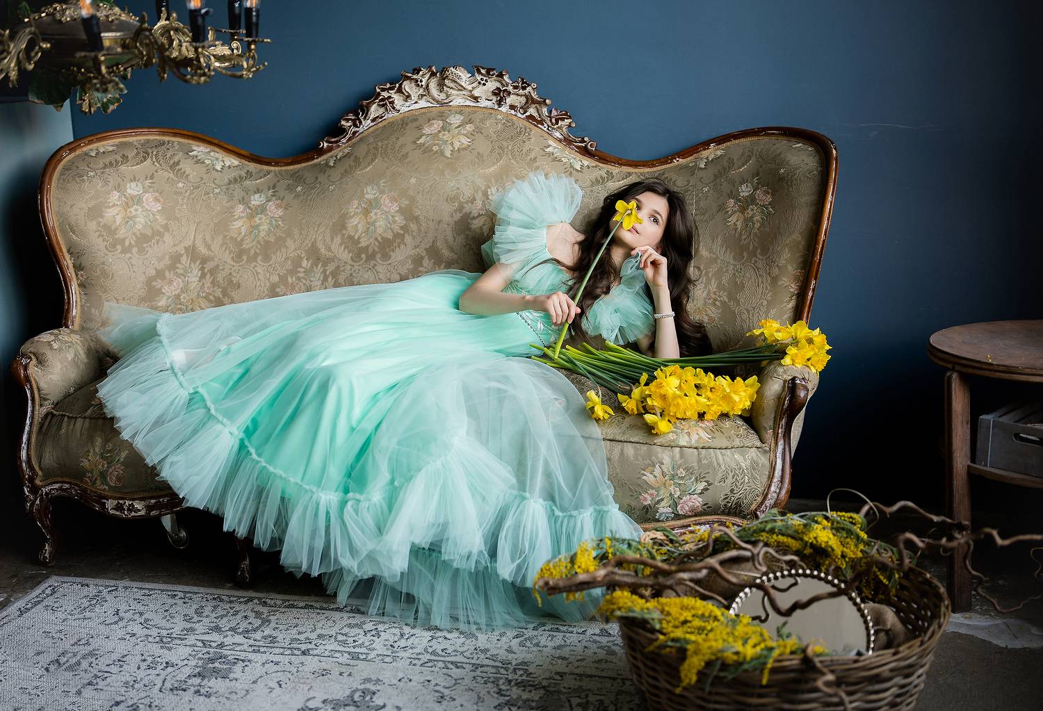 весна,девочка,винтаж,барокко,цветы,весеннее, стиль, нежность., Светлана