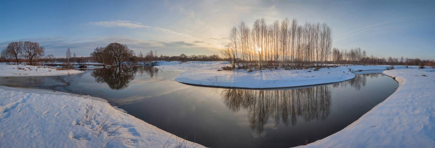 Весна, река, рассвет, Свистков Александр