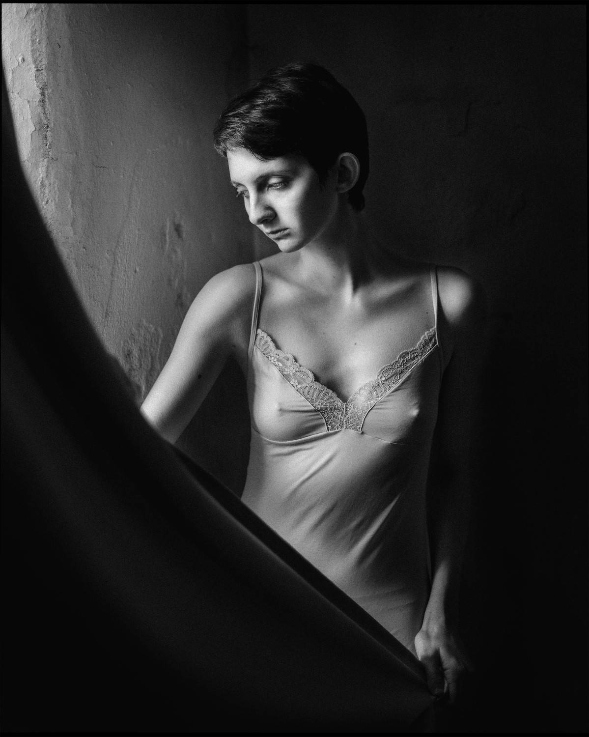 портрет, женский портрет, женская красота, девушка, чб, чернобелое, гламур, модель, model, glamur, portrait, bw, black and white, Жирнов Андрей