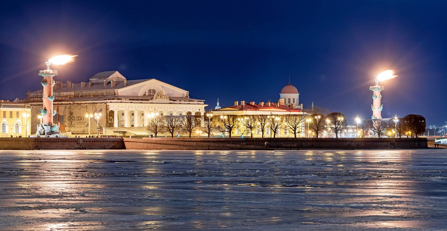 санкт петербург, ростральные колонны, архитектура, нева, река, Подосинников Максим