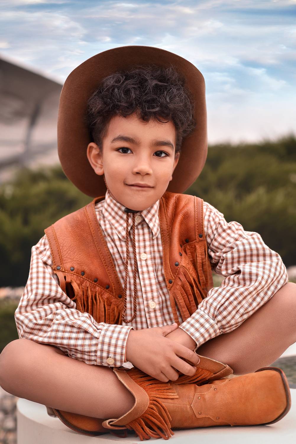 Ковбой, дети, детская съёмка,  портрет, Виктория Андреева