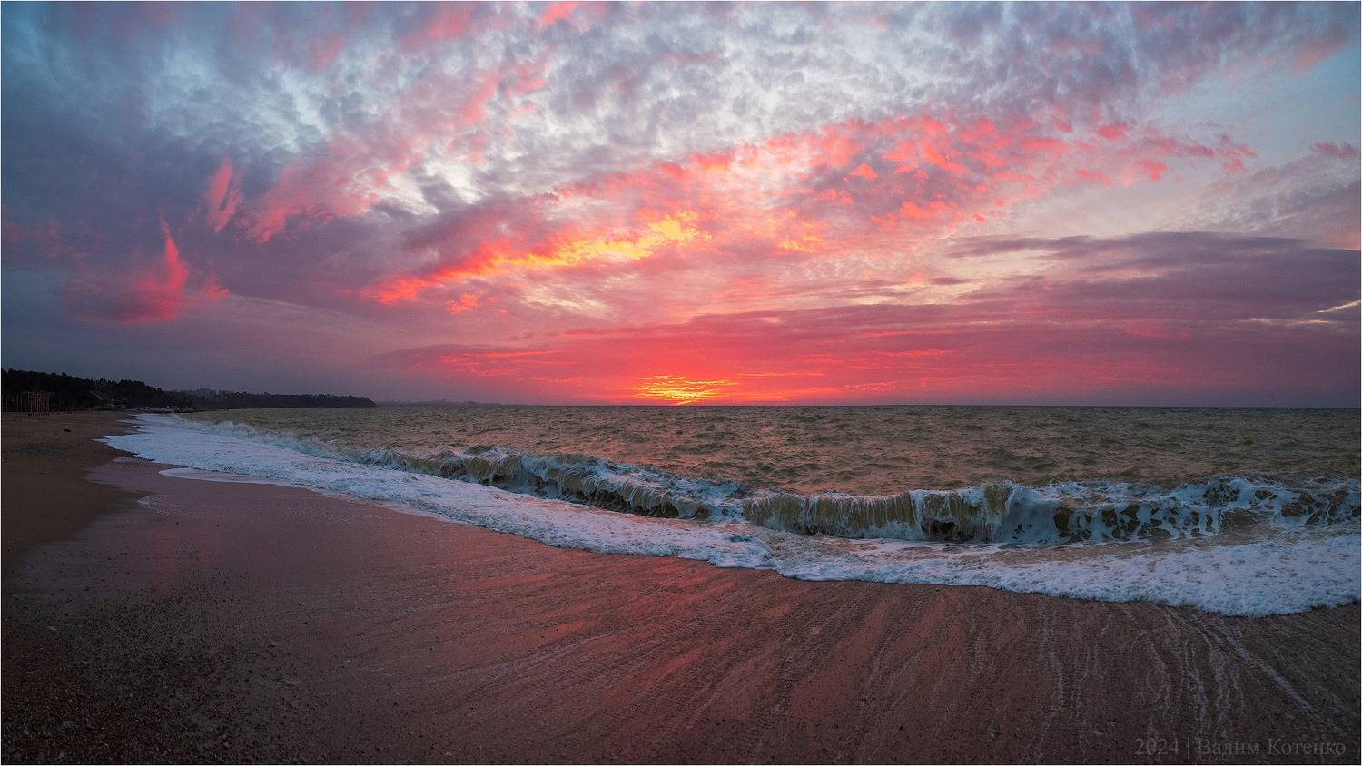 закат, море, пейзаж, волны, крым, Котенко Вадим
