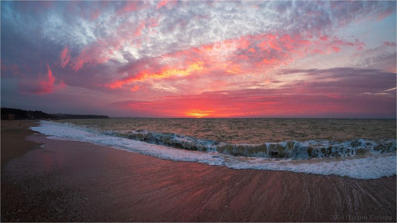 Февральский закат фото превью