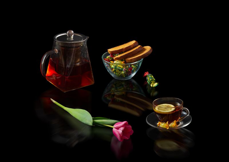 Чай с лимоном фото превью