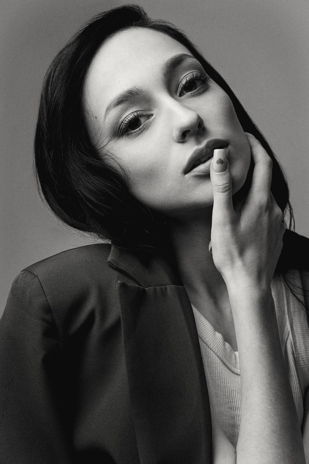 portrait, nikon, bnw, Анна Дегтярёва