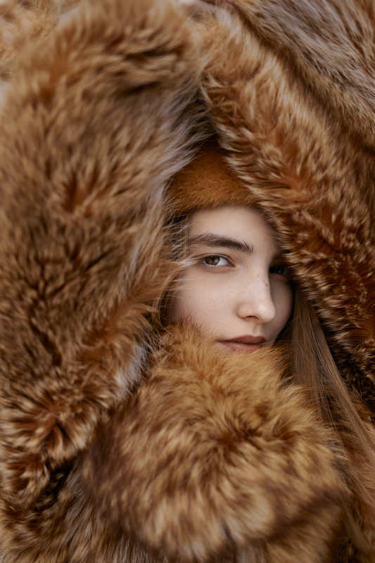девушка в шубе Шубка фото превью