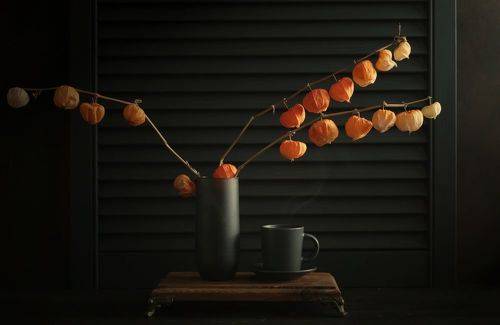 Сухой физалис и кофе..