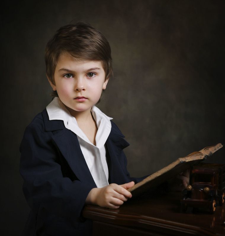 ребенок,книга, ученик, картина, художник,дети Ученик фото превью