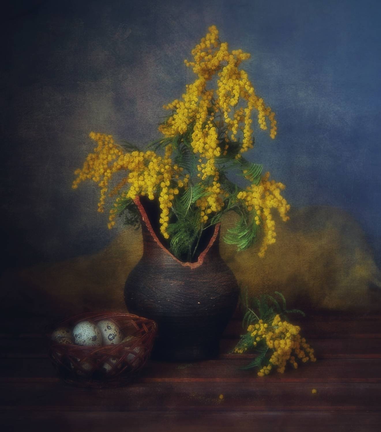 натюрморт,мимоза,цветы,букет,весна, Наталия К
