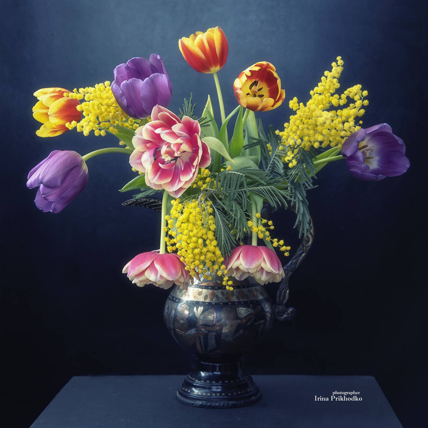 натюрморт, цветы, букеты, тюльпаны, Приходько Ирина