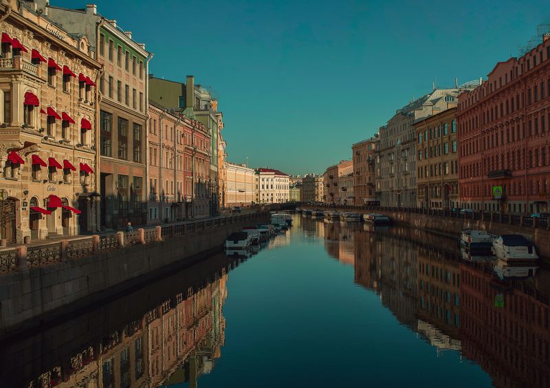 Санкт-Петербург Мойка Город Архитектура  Вид с Зеленого моста фото превью