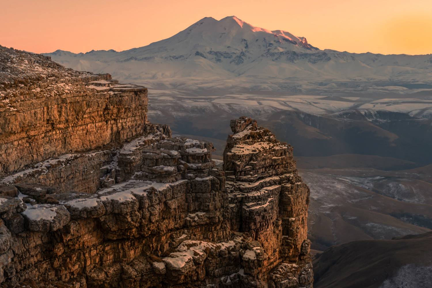 Эльбрус горы закат плато, Anatoly