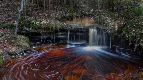 Oļupītes waterfall, Latvia
