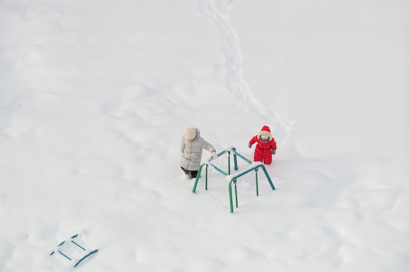 зима город снег Про многоснежную зиму... фото превью