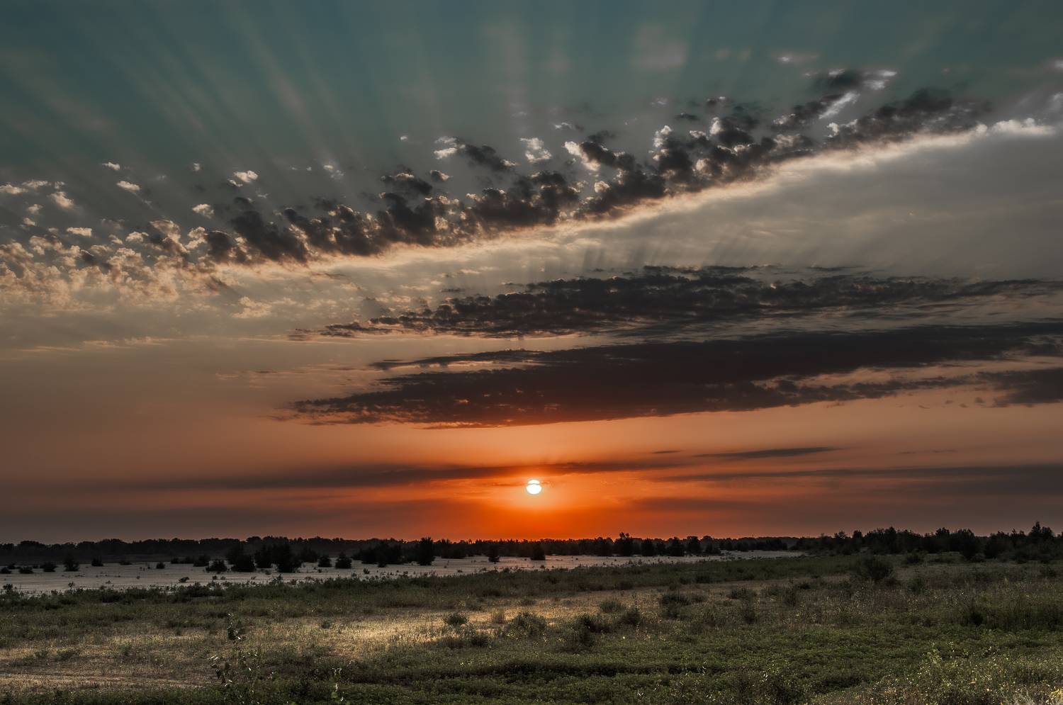 рассвет, утро, пейзаж, природа, облака, солнце,, Васильев Роман