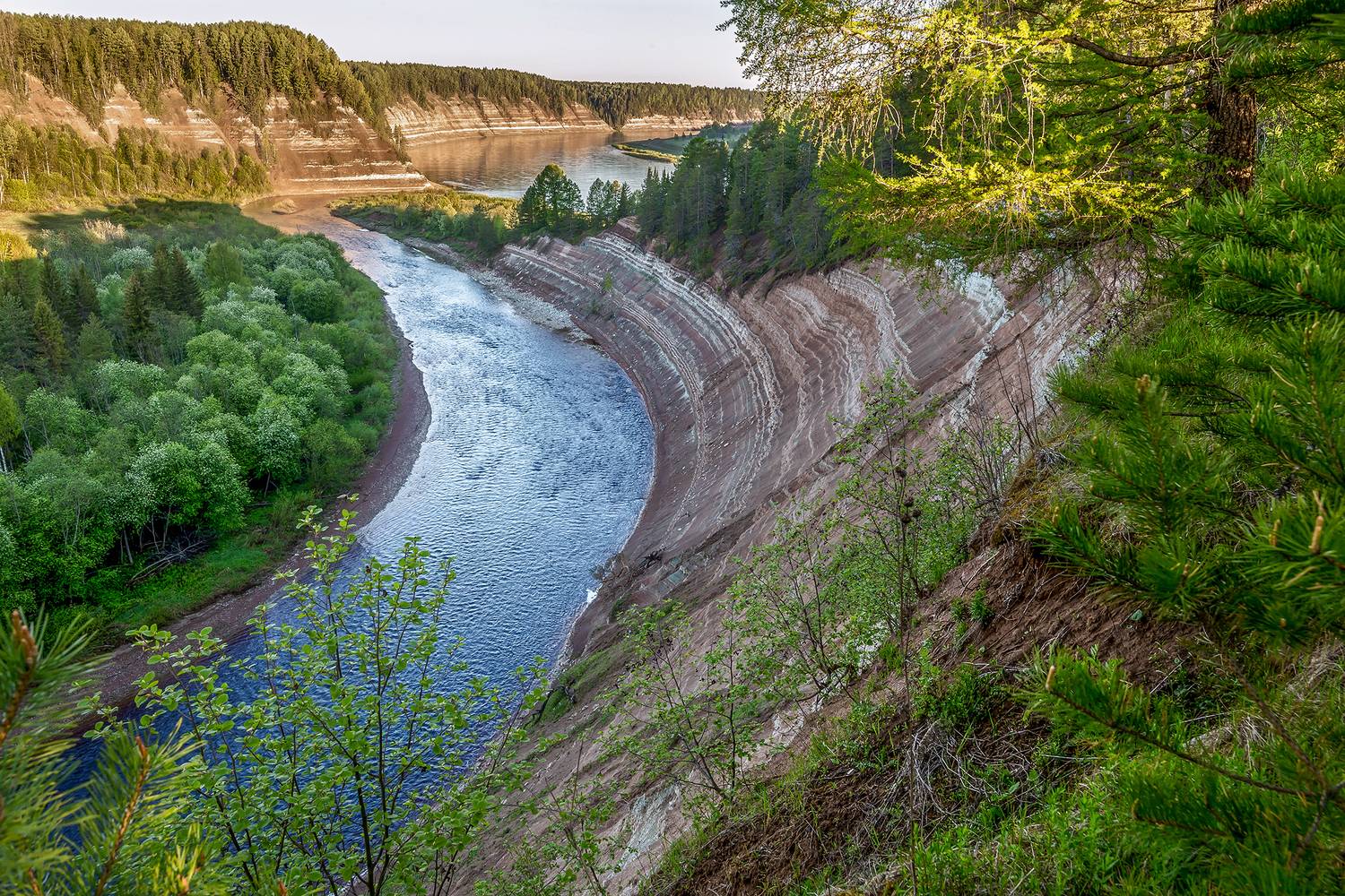 обрыв, стрельня, река, речка, сухона,, Анкудинов Леонид