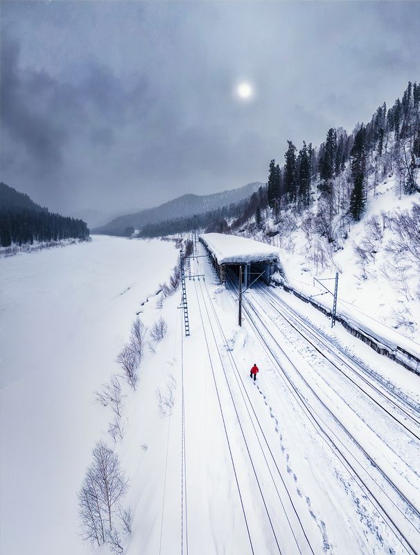 зима, лужба Лужба фото превью